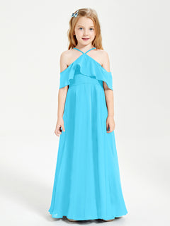 Off-the-Shoulder Long Dresses for Junior Bridesmaids Pool