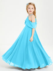 Off-the-Shoulder Long Dresses for Junior Bridesmaids Pool