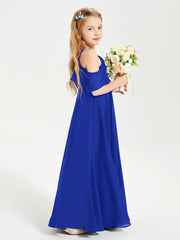 Off-the-Shoulder Long Dresses for Junior Bridesmaids Royal Blue