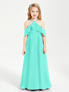 Off-the-Shoulder Long Dresses for Junior Bridesmaids Spa