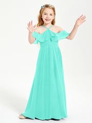 Off-the-Shoulder Long Dresses for Junior Bridesmaids Spa