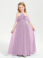 Off-the-Shoulder Long Dresses for Junior Bridesmaids Wisteria