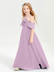 Off-the-Shoulder Long Dresses for Junior Bridesmaids Wisteria