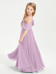 Off-the-Shoulder Long Dresses for Junior Bridesmaids Wisteria