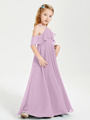 Off-the-Shoulder Long Dresses for Junior Bridesmaids Wisteria
