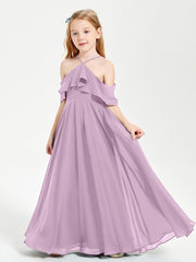 Off-the-Shoulder Long Dresses for Junior Bridesmaids Wisteria