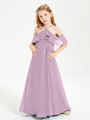 Off-the-Shoulder Long Dresses for Junior Bridesmaids Wisteria