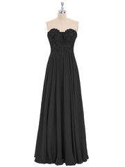 Chiffon with Appliqued Long Dresses Vintage Mauve