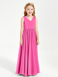 Chic Elegant Sleeveless Dresses for Junior Bridesmaids Azalea