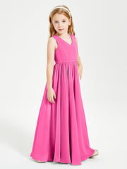 Chic Elegant Sleeveless Dresses for Junior Bridesmaids Azalea