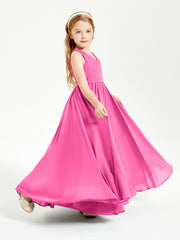 Chic Elegant Sleeveless Dresses for Junior Bridesmaids Azalea