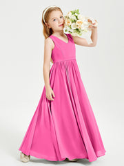 Chic Elegant Sleeveless Dresses for Junior Bridesmaids Azalea