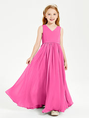 Chic Elegant Sleeveless Dresses for Junior Bridesmaids Azalea