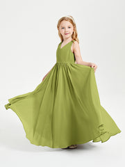 Chic Elegant Sleeveless Dresses for Junior Bridesmaids Clover