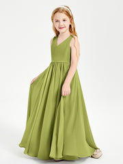 Chic Elegant Sleeveless Dresses for Junior Bridesmaids Clover