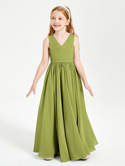 Chic Elegant Sleeveless Dresses for Junior Bridesmaids Clover