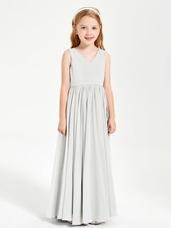 Chic Elegant Sleeveless Dresses for Junior Bridesmaids Ivory