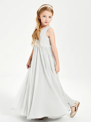 Chic Elegant Sleeveless Dresses for Junior Bridesmaids Ivory