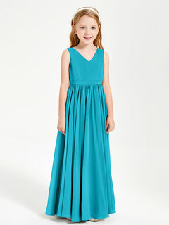 Chic Elegant Sleeveless Dresses for Junior Bridesmaids Jade