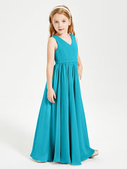 Chic Elegant Sleeveless Dresses for Junior Bridesmaids Jade