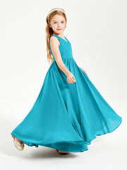 Chic Elegant Sleeveless Dresses for Junior Bridesmaids Jade