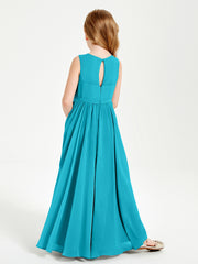 Chic Elegant Sleeveless Dresses for Junior Bridesmaids Jade