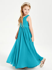 Chic Elegant Sleeveless Dresses for Junior Bridesmaids Jade