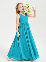 Chic Elegant Sleeveless Dresses for Junior Bridesmaids Jade