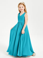 Chic Elegant Sleeveless Dresses for Junior Bridesmaids Jade