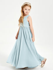 Chic Elegant Sleeveless Dresses for Junior Bridesmaids Mist