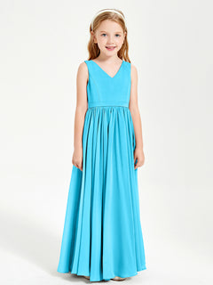 Chic Elegant Sleeveless Dresses for Junior Bridesmaids Pool