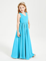 Chic Elegant Sleeveless Dresses for Junior Bridesmaids Pool