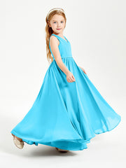 Chic Elegant Sleeveless Dresses for Junior Bridesmaids Pool