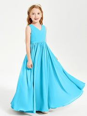 Chic Elegant Sleeveless Dresses for Junior Bridesmaids Pool