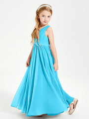 Chic Elegant Sleeveless Dresses for Junior Bridesmaids Pool