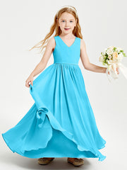 Chic Elegant Sleeveless Dresses for Junior Bridesmaids Pool