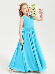 Chic Elegant Sleeveless Dresses for Junior Bridesmaids Pool