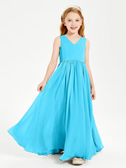 Chic Elegant Sleeveless Dresses for Junior Bridesmaids Pool