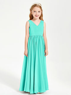 Chic Elegant Sleeveless Dresses for Junior Bridesmaids Spa