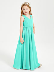 Chic Elegant Sleeveless Dresses for Junior Bridesmaids Spa