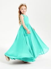 Chic Elegant Sleeveless Dresses for Junior Bridesmaids Spa