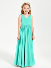 Chic Elegant Sleeveless Dresses for Junior Bridesmaids Spa