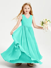 Chic Elegant Sleeveless Dresses for Junior Bridesmaids Spa