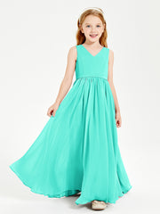 Chic Elegant Sleeveless Dresses for Junior Bridesmaids Spa