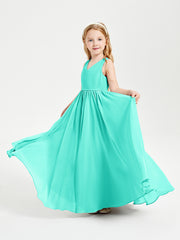 Chic Elegant Sleeveless Dresses for Junior Bridesmaids Spa