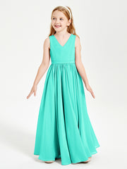 Chic Elegant Sleeveless Dresses for Junior Bridesmaids Spa