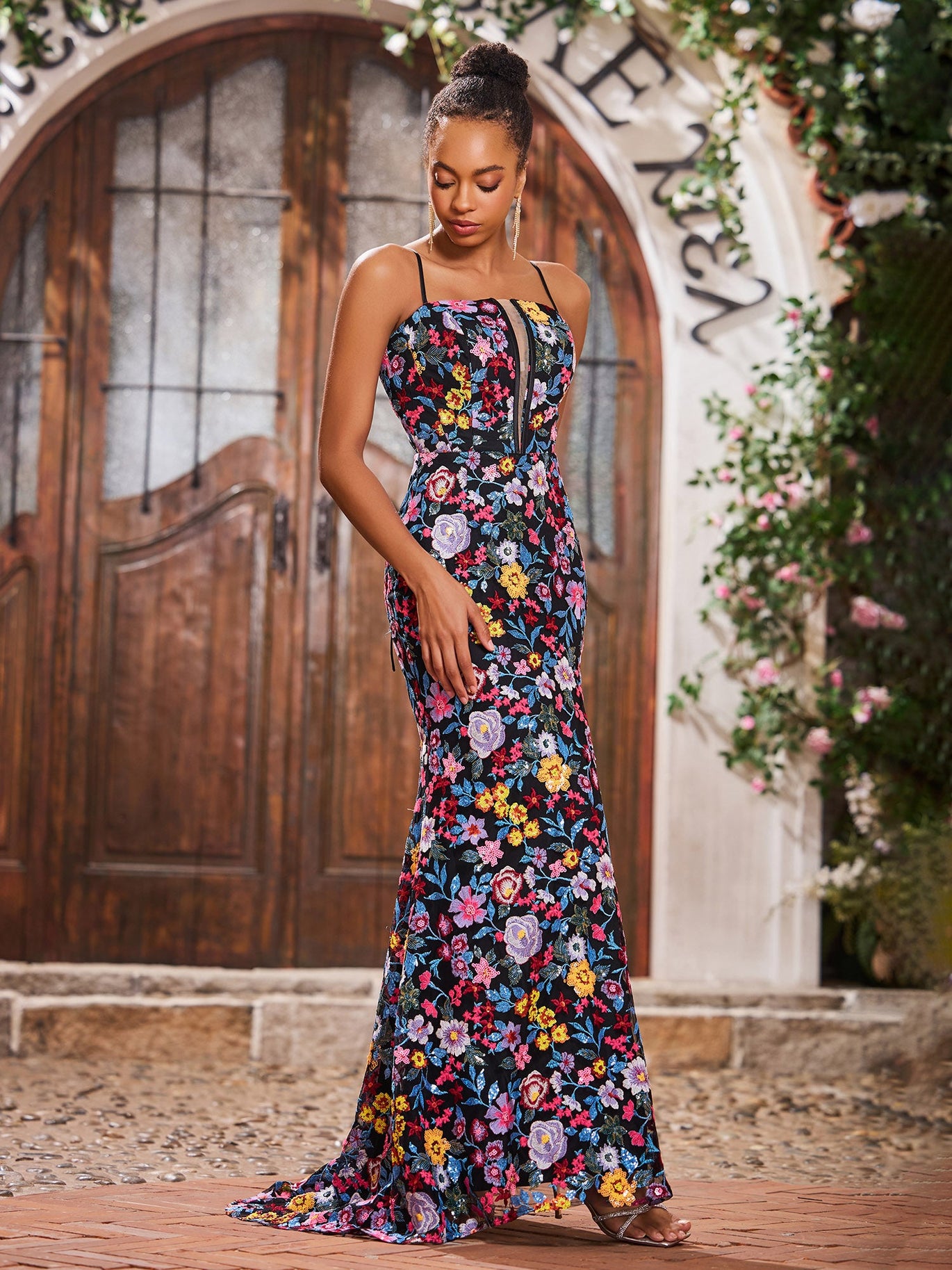Floral Prom Dresses BABARONI UK Floral Prom Dresses BABARONI UK