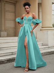 Off the Shoulder Sweetheart Prom Dress Spa Plus Size