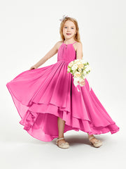 Asymmetrical Chiffon Junior Bridesmaid Dresses Azalea