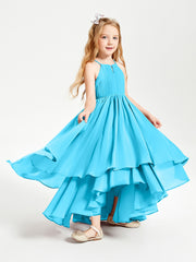 Asymmetrical Chiffon Junior Bridesmaid Dresses Pool